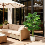 Der Rose 44" Tall Fake Monstera Tree Artificial Faux Plant for Home Living Room Porch Balcony Indoor Outdoor Decor