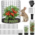 10 Pack Round Plant Protector from Animals – 30pcs 12" × 12" Metal Wire Mesh Garden Plant Cages Wire Plant Covers Pre-Bent Metal Mesh for Seedling Raised Bed Garden Protection for Vegetables Flower