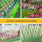 Sprinkler Soaker Hose for Yard 50 FT(25 ft 2pack) with Holes, Flat Garden Soaker Hose with Splitters and Staples, Drip Hose Sprinkler Watering Drip Irrigation Hoses for Lawn Garden Watering System