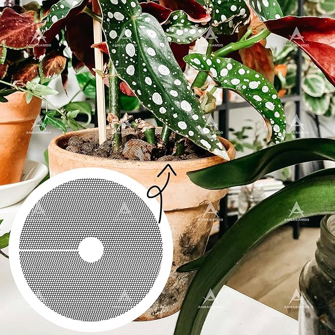 10 Pack Plant Pot Cover 1.8 Inch Plant Protectors from Animals Cuttable Round Pot Grid for Indoor Outdoor Plants