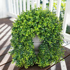 Faux Outdoor Plants Fake Hanging Plants for Outdoors Outside Decorations, 2 Pcs Green Faux Eucalyptus Stems Realistic UV Resistant Artificial Greenery for Planters Porch Garden Yard Front Door Patio