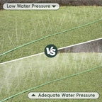 50 FT Sprinkler Soaker Hose for Garden Lawn Effortless Watering, Heavy-Duty No-Kink Irrigation Hose with Holes, More Energy Efficient Irrigation Systems, Ideal for Gardens, Yards
