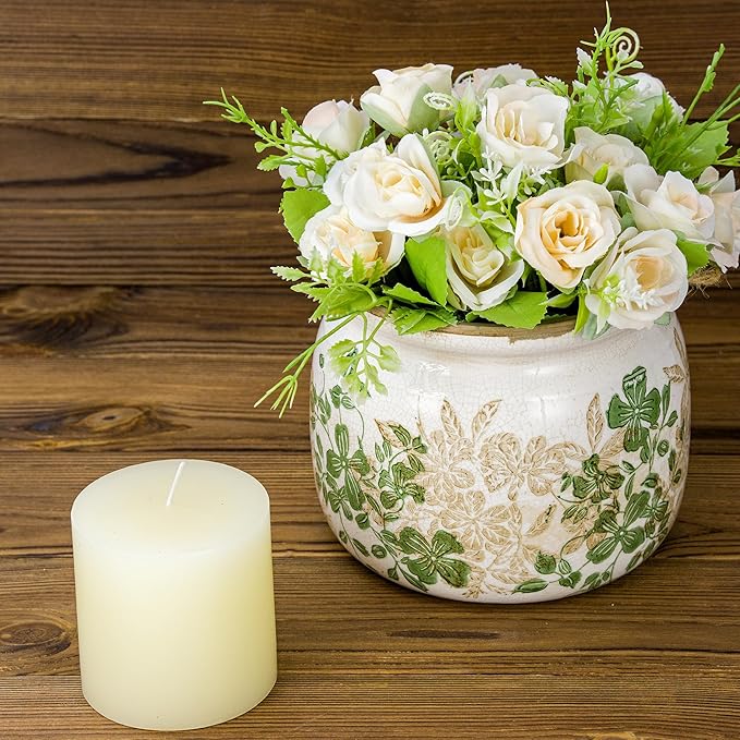 Dosayes Flower Pot,Vintage Ceramic Pot for Planter with Drainage Holes, 6.29 inch Ice Crack Glazed Small Planters Pot for Indoor,Tucan Home Decor,Gardening Gifts (Classic)