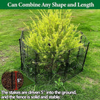 8 Pack Plant Protectors from Animals, 32Pcs DIY Plant Cages 12.6"x12.6"x16", Chicken Wire Garden Animal Barrier, Keep Rabbits & Chipmunks Out for Vegetables, Shrubs & New Plants