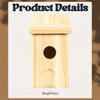 Wooden Bird Houses for Outside Birdhouses Nest Bluebird House for Cardinals Finch Wren Swallow for Garden Viewing 1A#