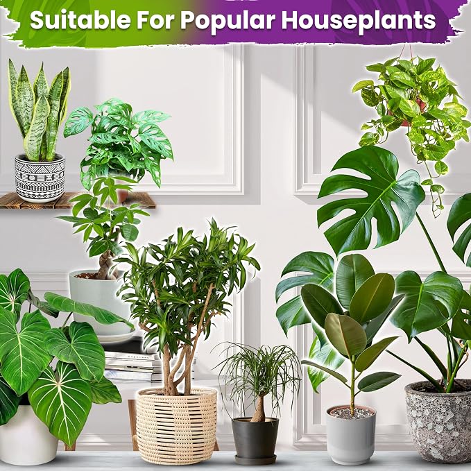 DUSPRO 10Pcs 1QT Pre-Mixed House Plant Potting Mix 7in1 with Potting Soil Indoor Plants,Tropical Indoor Potting Soil with Pine Bark,Pumice,Coco Coir, Perlite, Worm Castings, Gypsum, Peat Moss