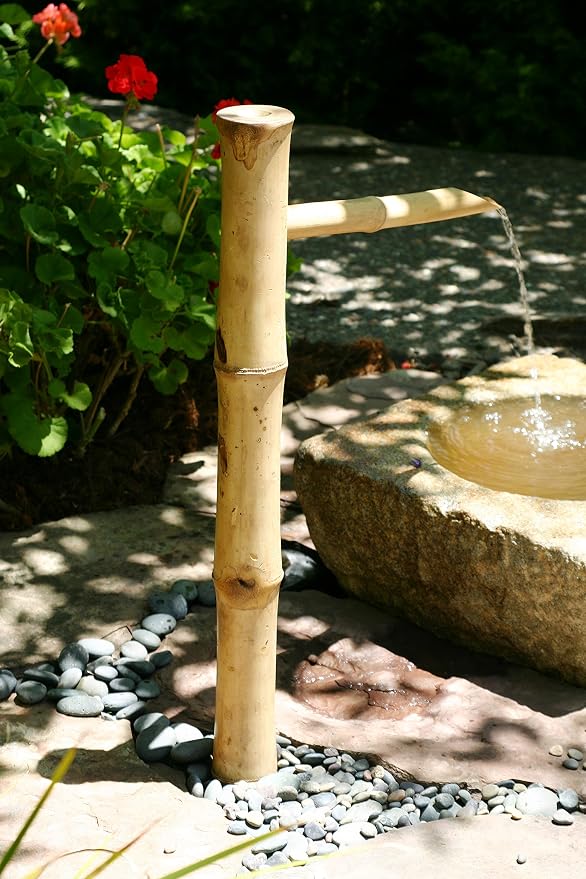 Bamboo Accents Traditional 36 inch Bamboo Fountain (Without Pump)