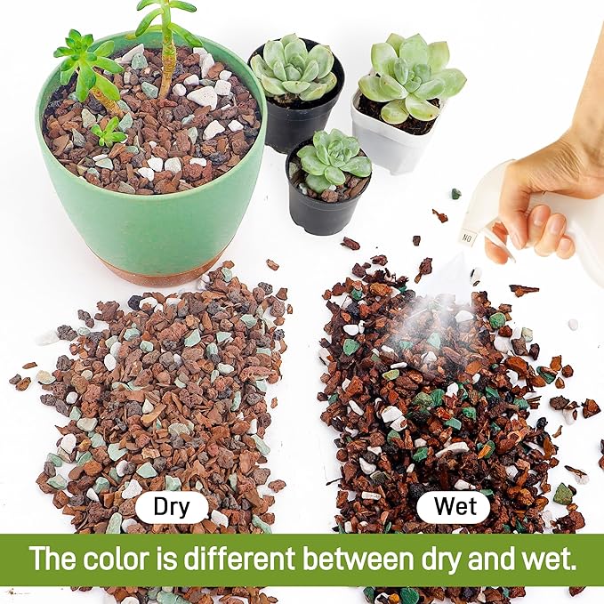 2 Quart Bonsai Soil Mix Lava, bark, Volcanic Rock, Green Zeolite and Perlite,Natural Organic Mix for Potted Plants
