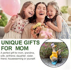 Solar Goose Garden Statue – Outdoor Goose Decor with Solar Light, Resin Solar Garden Statue Waterproof for Porch, Patio, Lawn, Yard – Goose Figurine Gift for Moms, Grandmas, Women Housewarming