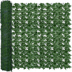 ODTORY Artificial Fence Privacy Screen: 4FT x 50FT UV-Anti Faux Greenery Backdrop Ivy Chain Link Shades Panels for Patio, Balcony, Garden,Deck,Backyard Indoor Outdoor Green Wall Decor