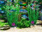 2 pcs Aquarium Decor Plants 21 Inches Extra Large Artificial Plastic Fish Tank Plants, Tall Fish Tank Decorations