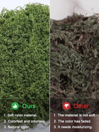 12.7oz Fake Moss Green Moss Faux Plant Artificial Floral Greenery for DIY Crafts Fairy Garden Pot Filler Vase Greenery Decorating Project Indoor Model Making Walls Glass Decor Forlaoers