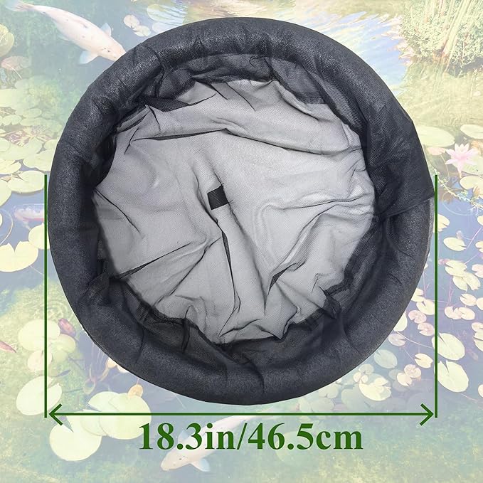 Floating Island Planter for Ponds,Fish Barrier Floating Island Plant Protector,Black Round Floating Plant Ring,Water Features Pond Decorations