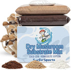 Surfin' Spores CVG Mushroom Substrate | Dry Bulk Substrate for Mushroom Growing | Makes 20 lbs of Pasteurized Substrate | Perfect for Monotub Grows | Coco Coir, Vermiculite, Gypsum
