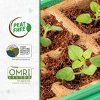 Back to The Roots 10-Cell Greenhouse Germination Kit | Includes Biodegradable Pots & Vented Greenhouse Lid | Made from 75% Recycled Plastic