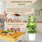 Hydroponic Growing System Kit - Hydroponic Tower Indoor Smart Vertical Garden,Hydroponic Vegetable System,35 Pods, Automatic Timer, Gardening Gift