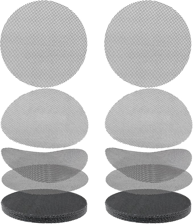 Bonsai Mesh Screen for Plant Pot Drainage 4 Inch, 50 Pcs Plastic Round Flower Pot Hole Mesh Cover Pad, Planter Bottom Drainage Inserts Grid Mat for Potted Succulent