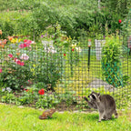 18 PCS Round Plant Protector from Animals, 6Pack 12'' x 12'' Metal Plant Cages，18Pcs Metal Mesh to Keep Animals Out, Garden Protection Bunny Barricades, Wire Plant Protectors for Rabbits Chicken Duck