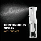 2 Pack Continuous Spray Bottles - Ultra Fine Mist Sprayer | Water Spray Bottle For Hair Mister Spray Bottle | Hair Spray Bottles For Hairstyling, Cleaning, Salons - 2pk 6.8 OZ / 200 ML