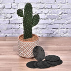 MECCANIXITY Flower Pot Hole Mesh Pad 3.3 Inch Bonsai Plant Bottom Round Plastic Soil Grid Screen Mat, Black Pack of 20