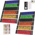 SWANLAKE 36-Piece Socket Organizer, 1/4-Inch x 192 Clips, 3/8-Inch x 180 Clips, 1/2-Inch x 144 Clip, Socket Holder Clip Rail, Drive Sockets Trays for Tool Box Drawer