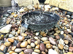 U-nitt 12" Spill Bowl Downspout Catch Basin for Rain Chain Anchoring & Stake | Rainwater Collection for Roof |Gutter Catch Basin | Good for Water Fountain & Birdbath | Patina | Handles Heavy Rain