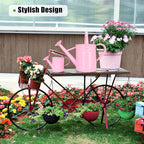 Metal Watering Can (1 Gallon) for Outdoor&Indoor Plants with Free Small Watering can for Kids, Plant Watering Can with Removable spout, Perfect for Garden Flower, Houseplants, Pink