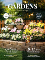 GIGALUMI Solar Garden Lights, 8 Pack LED Lily Garden Decor Carefree Solar Flowers Outdoor Waterproof, Yard Decorations Outdoor, Allergy-Free Light up Flowers for Yard Patio (4Pink, 2White, 2Yellow)