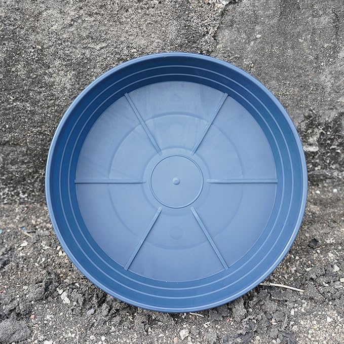 LWALRS Plant Saucer 14 Inch 4 Pack 6 8 10 12 14 16 18 20 25, Plastic Plant Trays for Pots，Extra-Deep Plant Water Dray Tray, Bird Bath Bowl, Heavy Flower Plant Saucers Indoors and Outdoor No Holes