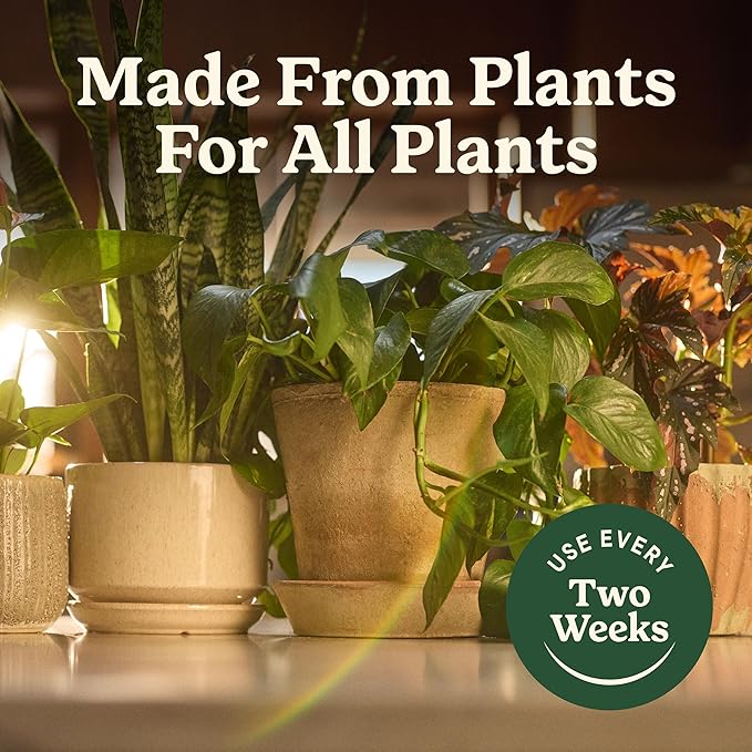 Miracle-Gro Organic Indoor Plant Food, Liquid Plant Food for Houseplants, Flowers, Vegetables, and Herbs, 1-0.5-1 NPK, 8 fl. oz., 2-Pack