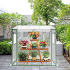 Mini Greenhouse, 47.2”(L) x31.5”(W) x47.2”(H) Greenhouses for Outdoors and Indoor, Durable Green House Kit with Window, Thicken PE Cover, Clear Mini Portable Garden Plant Green House