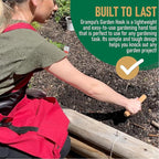 Grampa's Garden Hook - Weed Puller Tool & Gardening Hand Cultivator - Versatile Tool That Functions as a Cultivator, Hand Tiller, Weeder, & Edging Tool - Lightweight & Durable to Use