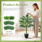 Der Rose 44" Artificial Palm Tree with Stable Base for Indoor Living Room Office Porch Balcony Decor
