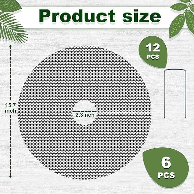 6pcs Plant Pot Grids, 16 in Thickened Plastic Plant Pot Cover Cat Digging Stopper with Stakes, Plant Protector from Cats Indoor, Potted Guard Cover Easy to Cut Anti Digging for Dogs