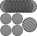 100PCS 1.8"/45mm Round Flower Pot Hole Mesh Pad, Plastic Plant Pot Mesh Hole Cover, Bonsai Bottom Grid Mat Pad for Garden Prevent Soil Loss