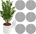 6 Pcs 15.7" Plant Pot Grids - Cuttable Plant Pot Protector from Cats with 6 Nails,Plant Pot soil Cover Protectors for Indoor Potted Plants,Animals Digging Stopper & Baby Proof Flower Pot Grid Guard
