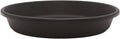 The HC Companies Flower Pot Saucers - Plastic Plant Saucer for Outdoors & Indoors - Traditional Design Plant Pot Trays for Water Drainage - Durable & Stylish Round Plant Tray (6-inch Black)