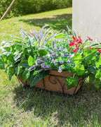 Starttag 20PCS Artificial Plants for Outdoor Decor Realistic Faux Greenery & Flowers Fake Plastic Leaves with Stems UV Resistant Outside Bushes for Garden Patio and Porch
