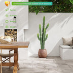 Nafresh UV-Resistant Artificial Fake Cactus Plants 5ft – Large Faux Cowboy Cactus for Indoor & Outdoor Home, Office, or Garden Decor