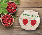 BUZZY Seeds Sage Green Painted Basin Strawberry Grow Kit, Indoor Fruit Plant Starter, Fun DIY Gardening Gift, Grow Your Own Snack, Party Favor or Valentine Gift
