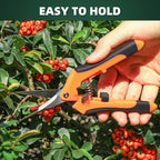 3 Pack Garden Pruning Shears, Stainless Steel Shears, Gardening Shears, Scissors, Garden Clippers, Pruning Snips, Pruning Shears for Gardening Tools