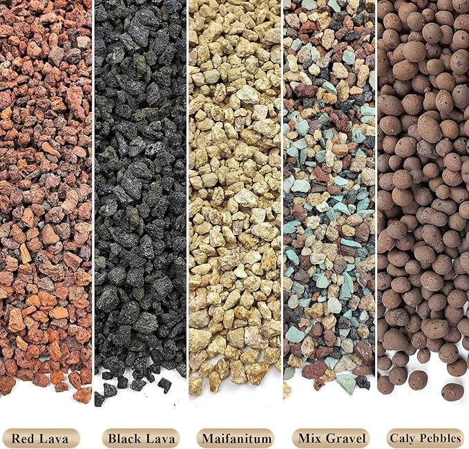 FANTIAN 5 lbs Clay Pebbles for Plants, 8-12 mm Leca Clay Balls for Indoor Plants, Orchid Potting Mixes, Hydroponic Growing, Aquaponics, Potted Top Dressing and Drainage