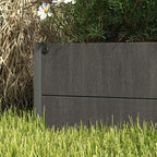 Outsunny Raised Garden Bed with Trellis for Climbing Plants, Planter Box with Self Draining Gap, Freestanding Trellis Planter for Outdoor, Patio, Deck, 35.75" x 15" x 70.75", Dark Gray