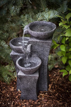 Vicenza - 18" Tri-Bowl Cascading Waterfall Fountain