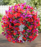 HyeFlora Bougainvillea Artificial Hanging Flowers Plants for Outdoors Decoration, 2pcs Fake Flowers Bougainvillea Vines Realistic UV Resistant Silk Flower for Outside Planter Porch Patio Yard Urn, Mix
