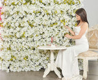 Flower Garland, Artificial Hydrangea Vine Flowers, Hanging Fake Hydrangeas Vine for Room Anniversary Wedding Birthday Christmas Wall Arch Decor, 2 Pcs, Floral Garland, White Flower