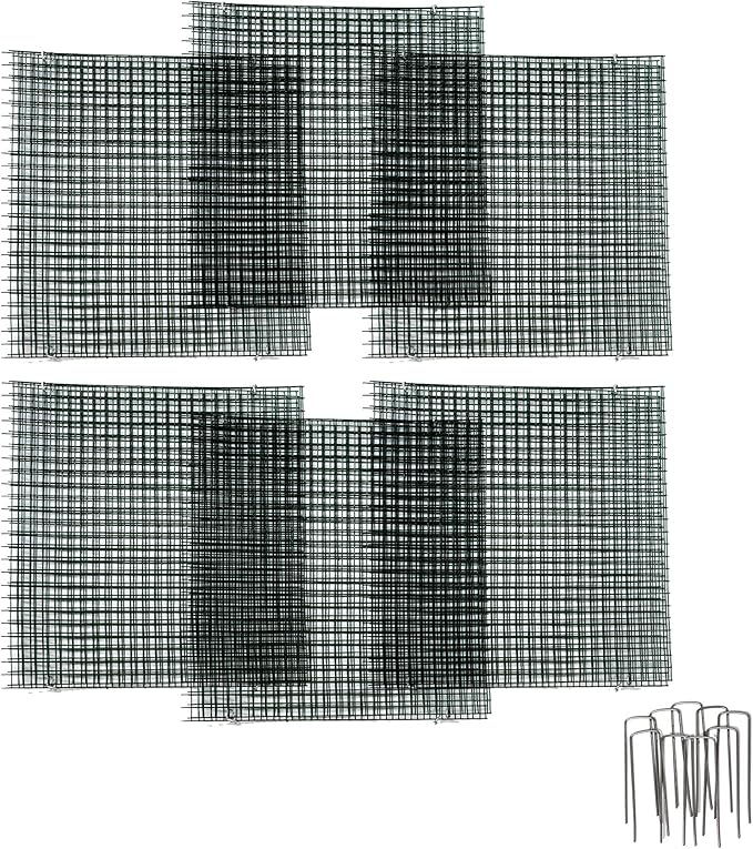 6 New Small Wire Plant Protectors, 12" Square, 12" high (Vinyl Coated Rust Resistant Wire)