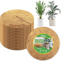 Sinimaka 16 Pcs Coconut Fiber Tree Ring Mulch Mat, 11.8 Inch Mulch Ring Plant Protectors Mat, Coco Coir Tree Disc Plant Covers Tree Weed Barrier Ring for Indoor Outdoor Plants