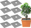 Adnee 8 Pcs 11.8 Inch Plant Pot Grids, Cuttable Plant Pot Soil Covers Protectors from Animals, Indoor Square Planter Pots Soil Guard for Outdoor Garden Plants Protection