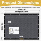Shade&Beyond 90% Sun Shade Cloth with Grommets, 6' X 16' Pergola Shade Cover Canopy, Mesh Tarp Sun Screens for Patio, Outdoor, Garden, Backyard, Blue Gray